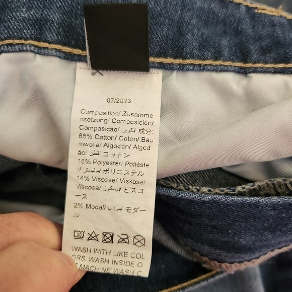 Shein Curve Curve Jeans Womens High Rise Wide Leg, sz 32 (0XL) - Picture 5 of 8